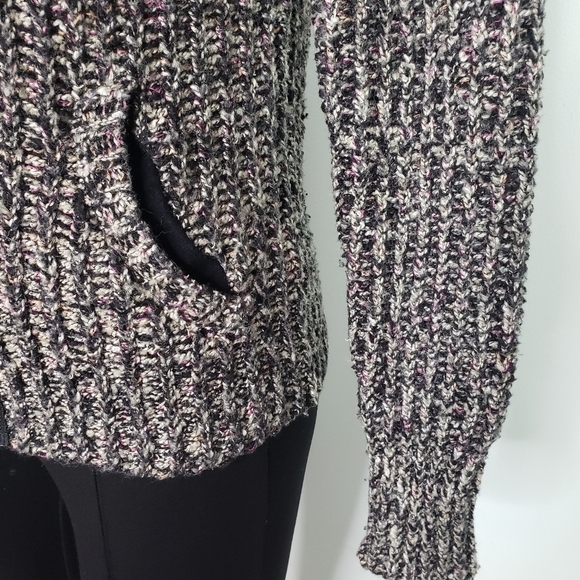 Free People asymmetric zip sweater chunky moto - Picture 7 of 13